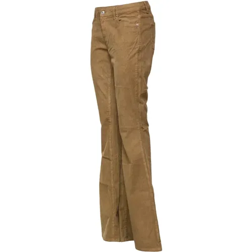 Flared Velvet Jeans , female, Sizes: W31 - Roy Roger's - Modalova