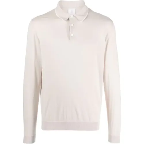 Casual Langarm Polo , Herren, Größe: XL - Eleventy - Modalova