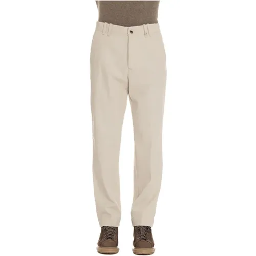 Relaxed Fit Cream Trousers , male, Sizes: M, L, XS, S - Myths - Modalova