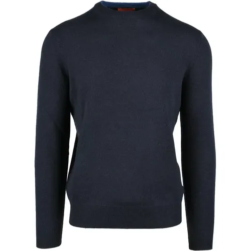 Navy Sweater for Men , male, Sizes: 4XL - Ballantyne - Modalova