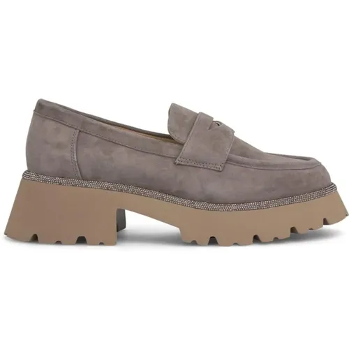 Loafer with platform , female, Sizes: 6 UK, 4 UK, 5 UK, 8 UK, 3 UK, 7 UK - Alma en Pena - Modalova