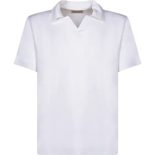 Linen polo shirt by Officine , male, Sizes: XL, S, L - Officine Générale - Modalova