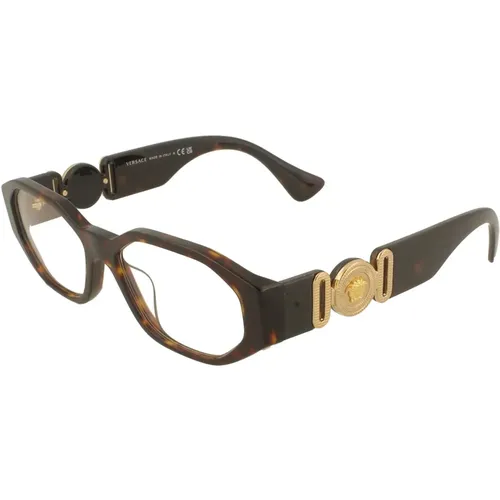 Eyegles , male, Sizes: 54 MM - Versace - Modalova