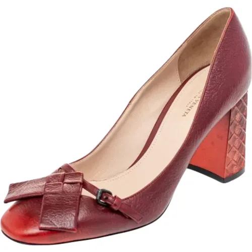Pre-owned Leather heels , female, Sizes: 5 UK - Bottega Veneta Vintage - Modalova
