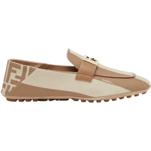 Flache Schuhe Eleganter Stil , Damen, Größe: 36 1/2 EU - Fendi - Modalova