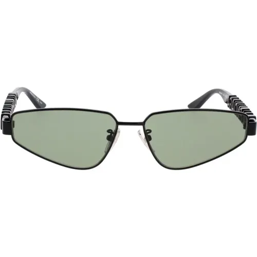 Rectangular Trendy Sunglasses with Bold Eyewear Elements , unisex, Sizes: 61 MM - Balenciaga - Modalova