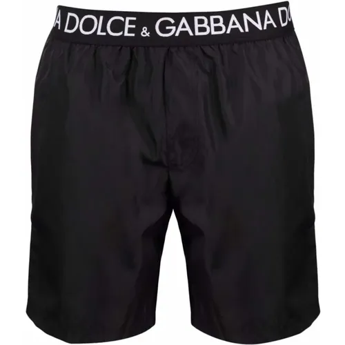 Sea Clothing with Stretch Waistband , male, Sizes: M - Dolce & Gabbana - Modalova