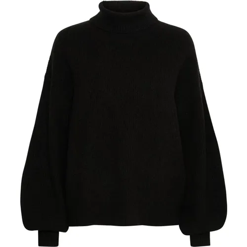 Schwarzer Rollkragenpullover Lunamw - My Essential Wardrobe - Modalova