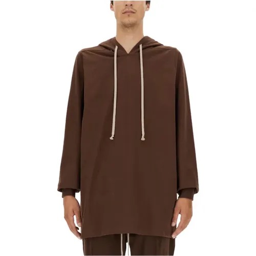 Oversized Baumwoll Hoodie , Herren, Größe: L - Rick Owens - Modalova