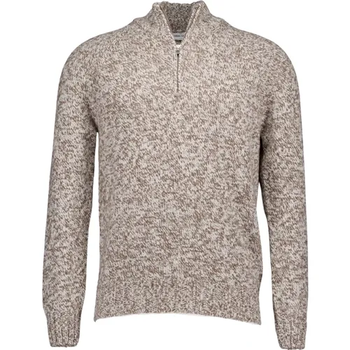 Taupe Pullover Style 10194/25713 , Herren, Größe: L - Gran Sasso - Modalova