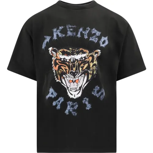 Schwarzes Rundhals-T-Shirt Kenzo - Kenzo - Modalova