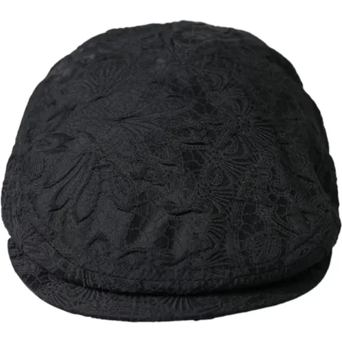 Floral Brocade Newsboy Cap , male, Sizes: 58 CM - Dolce & Gabbana - Modalova