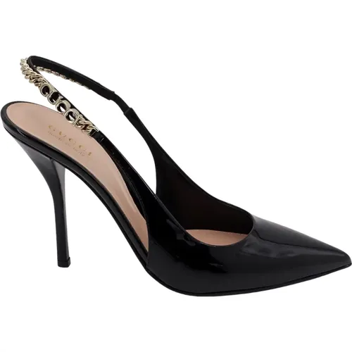 Lackleder Stiletto Absatz Schuhe , Damen, Größe: 38 1/2 EU - Gucci - Modalova