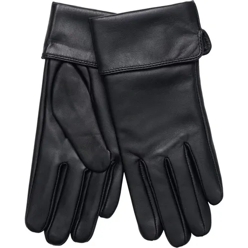 Leather Gloves with Folded Cuff , female, Sizes: S, L, 2XL, XL, M - Btfcph - Modalova