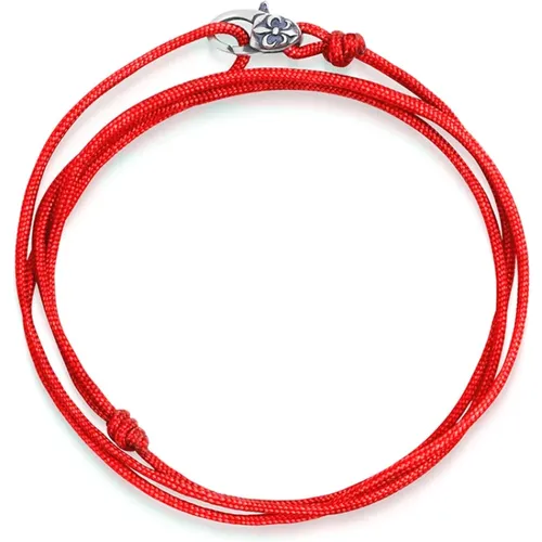 Wrap-Around String Bracelet with Sterling Silver Lock , male, Sizes: ONE SIZE - Nialaya - Modalova