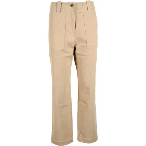 Baumwoll Elastan Wochenendhose , Damen, Größe: 4XS - Max Mara Weekend - Modalova