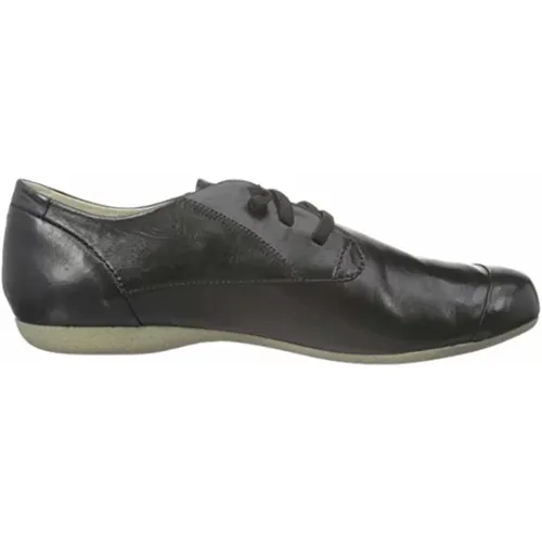 Schwarze Schnürschuhe , Damen, Größe: 36 EU - Josef Seibel - Modalova