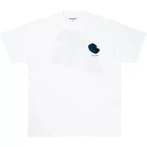 Diagram C maglietta in cotone biologico , male, Sizes: S, XL - Carhartt WIP - Modalova