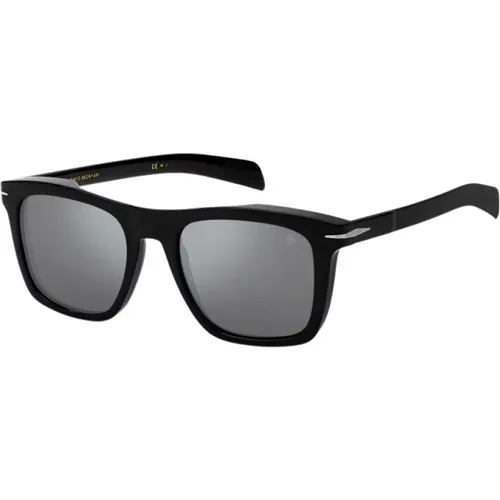 Klassische Schwarze Sonnenbrille , Herren, Größe: 53 MM - Eyewear by David Beckham - Modalova