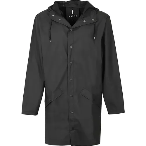 Lange Wasserdichte Jacke , Herren, Größe: L - Rains - Modalova