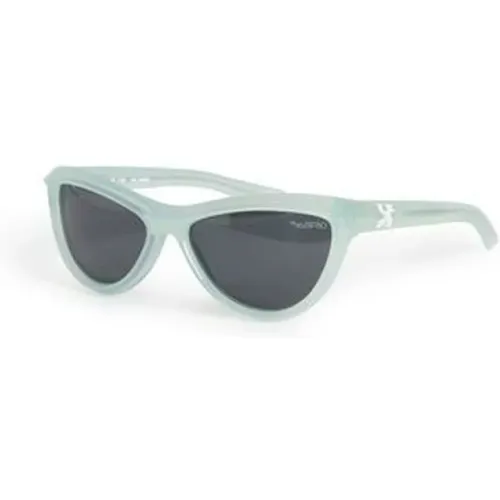 Stylische Acetat Sonnenbrille , unisex, Größe: 59 MM - Off White - Modalova