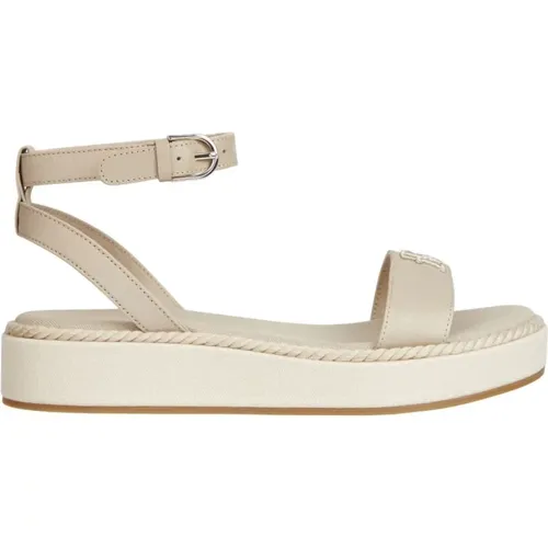 Seilsandalen mit Plateausohle , Damen, Größe: 40 EU - Tommy Hilfiger - Modalova