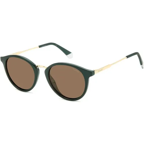 Grüne Resin Sonnenbrille mit UV-Schutz - Polaroid - Modalova