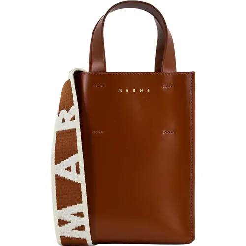 Leather Womens Handbag , female, Sizes: ONE SIZE - Marni - Modalova