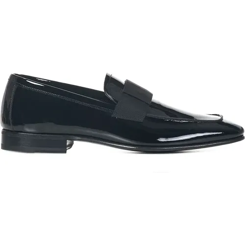 Patent Leather Loafers with Grosgrain , male, Sizes: 6 UK - Tom Ford - Modalova