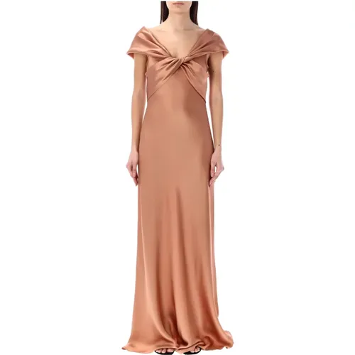 Women's Clothing Dress Copper Ss24 , female, Sizes: S, M - alberta ferretti - Modalova
