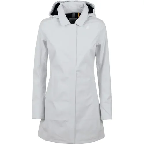 Bonded Coat with Detachable Hood , female, Sizes: M, S, XL - K-way - Modalova