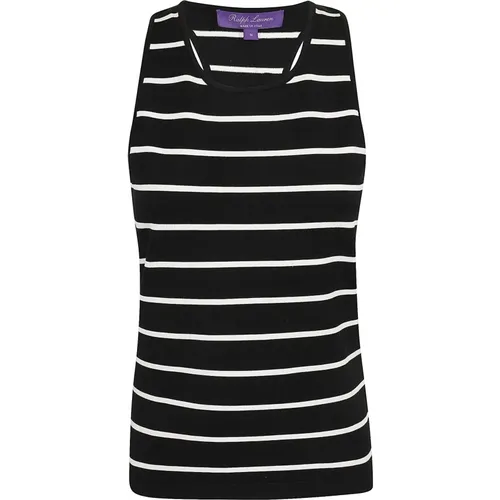Striped Tank-Sleeveless-Pullover , female, Sizes: XS, M, S - Ralph Lauren - Modalova