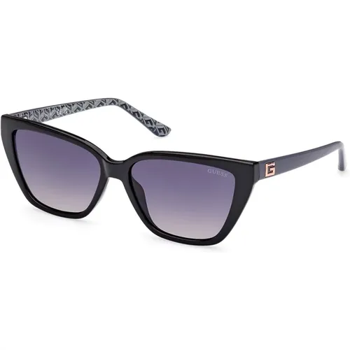 Cat-eye sunglasses in glossy , female, Sizes: 58 MM - Guess - Modalova