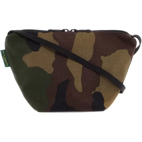 Camouflage Mini Schultertasche mit Riemen - Hervé Chapelier - Modalova