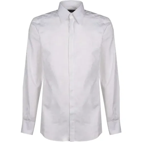 Floral Jacquard Cotton Shirt , male, Sizes: 2XL - Dolce & Gabbana - Modalova