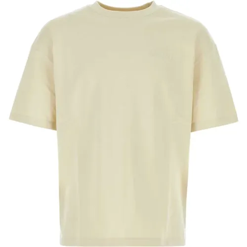 Oversize Sand Baumwoll T-shirt - Amiri - Modalova