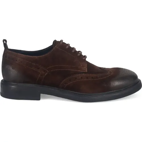 Klassische dunkelbraune flache Schuhe - Sangiorgio - Modalova