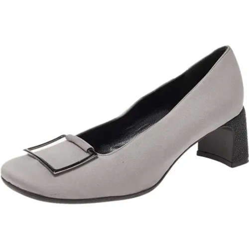 Pre-owned Fabric heels , female, Sizes: 4 1/2 UK - Gucci Vintage - Modalova