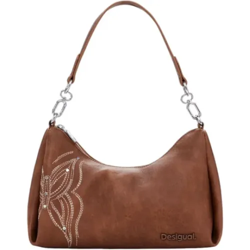 Stylish Handbag Reprise Goodall Sand , female, Sizes: ONE SIZE - Desigual - Modalova