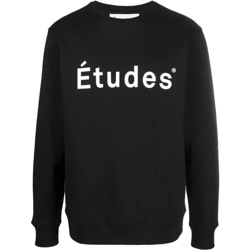 Printed Logo Sweatshirt in , male, Sizes: L/XL, S/M, M/L, XS - Études - Modalova