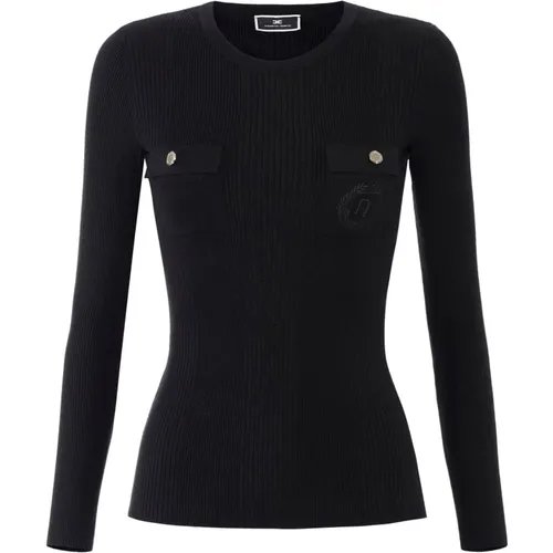 Stilvolle Pullover Kollektion , Damen, Größe: M - Elisabetta Franchi - Modalova