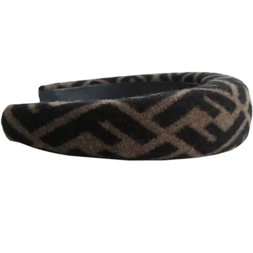 Pre-owned Wool hair-accessories , female, Sizes: ONE SIZE - Fendi Vintage - Modalova