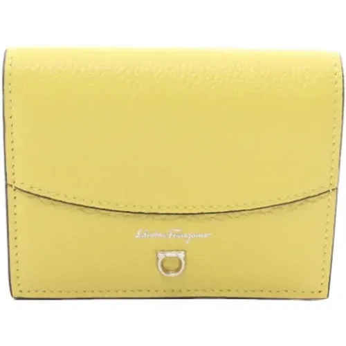 Pre-owned Leather wallets , female, Sizes: ONE SIZE - Salvatore Ferragamo Pre-owned - Modalova