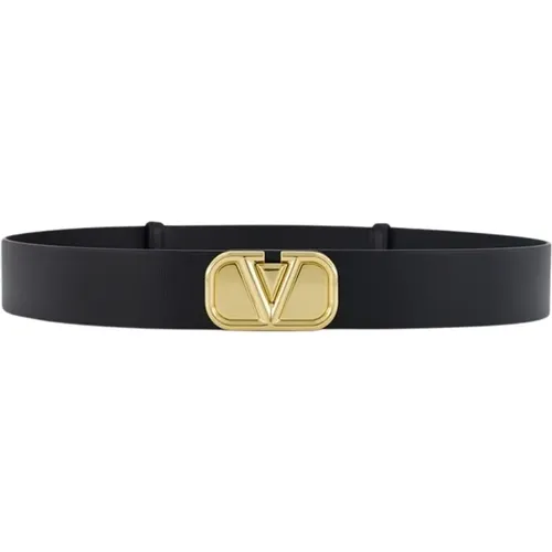 Buckle H.35 Leather Belt , female, Sizes: 85 CM, 90 CM - Valentino Garavani - Modalova