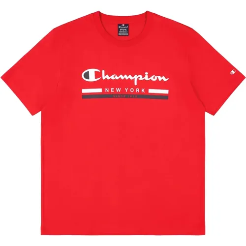 Crewneck T-shirt , Herren, Größe: XL - Champion - Modalova