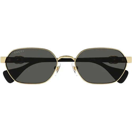 Hexagonal Sunglasses Mini Running Style , unisex, Sizes: 56 MM - Gucci - Modalova