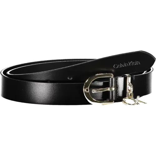 Leather Belt Metal Logo , female, Sizes: 75 CM, 90 CM, 85 CM, 80 CM, 70 CM - Calvin Klein - Modalova