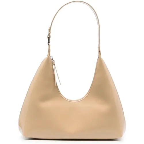 Amber kraft leather handbag , female, Sizes: ONE SIZE - By FAR - Modalova
