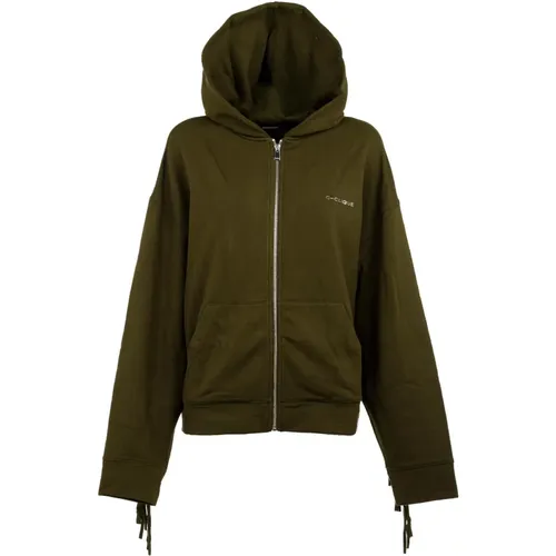 Damen Hoodie mit Kapuze , Damen, Größe: M - pinko - Modalova