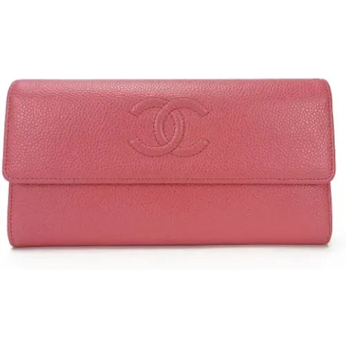 Pre-owned Leather wallets , female, Sizes: ONE SIZE - Chanel Vintage - Modalova